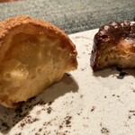 蒼 - 14.小菓子&コーヒー
      焼きたてシュークリームとカヌレ
      エスプレッソダブルで