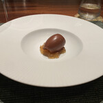 蒼 - 12.宮崎より国産カカオのガナッシュとジュレ
      酸味が強い　カカオと水だけ