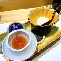 鮨 青海 - ⑮ イクラの子丼ぶり  キャビアを載せ