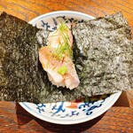 御料理 ふじ田 - のどぐろの手巻き寿司