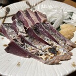 藁焼き 日本酒処 個室居酒屋 龍馬 - 藁焼き鰹たたき　850円　クーポンで倍量になってます