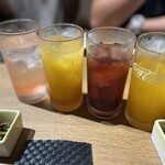 藁焼き 日本酒処 個室居酒屋 龍馬 - ノンアルピーチ　ノンアルマンゴー✖︎2  ノンアルカシス　　　　　　530円
