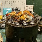 焼庵 - 海鮮焼、海老！！