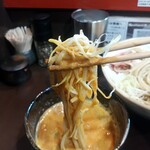 鶏paitan 心麦 - 辛paitanつけ麺