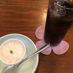 sanji - ランチセット  苺のムースとアイスコーヒー