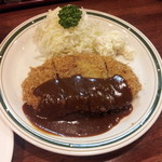 かつれつ四谷たけだ - 大きなメンチカツ