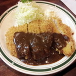 かつれつ四谷たけだ - 大きなチキンデミカツ