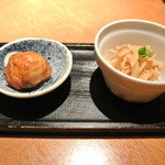 酒とそば まるき - ２０１４年１０月２５日のお通し