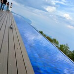 肉処 牛慎 - 地上32度…  こちらのテラスは24度　涼しい〜