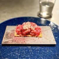 malca - やま幸さんより本マグロ、ブラータチーズ、ブルスケッタ