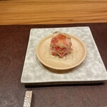 福井割烹 望月 - 蟹とトマト最中❤︎