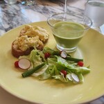 日比谷パレス - グリーンピースの冷製スープ