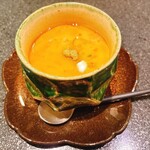 厨 花膳 - 毛蟹の茶碗蒸し