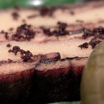 restaurant Et ... - 宮崎産の鰻を白焼きにして、赤ワインで煮込んだ品  ポテトと