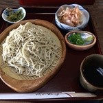 芳熊庵 くまそば - ざる蕎麦セット950円
