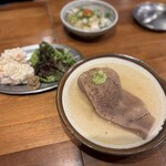 大宮牛タンいろ葉 - わさびで頂きました