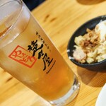 楚々屋 - とうもろこしのひげ茶ハイ、気まぐれポテトサラダ