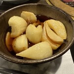 肉処 でべそ - にんにくオイル焼き