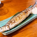 立呑み魚参 - 秋刀魚の塩焼き