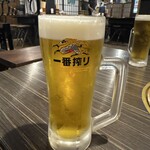 肉処 でべそ - 生ビール