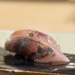 鮨 こう介 - 鯵の分厚さ！！