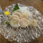 古賀鮮魚店 - ホタテ（撮り忘れて３分の1程食べた後です）