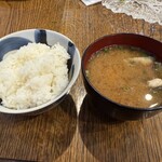 古賀鮮魚店 - ごはん、あら汁