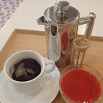 トーコーキッチン - 手作り イチゴパンナコッタ ホットコーヒー