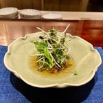 かねき - 山形牛と胡瓜の雷干しの酢の物
