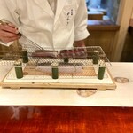 かねき - 鱧の火入れ