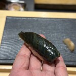 鮨 さくら - 茄子の揚げ浸し握り