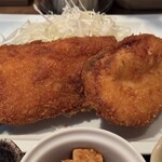 うみのはな - タラとマスのフライ定食
