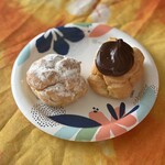 Liliha Bakery - Cream Puff    Chocolate Cream Puff 