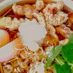 山形蕎麦の焔蔵 凪 - 冷やしかけ天蕎麦 (並)