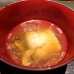 魚処 天悟 - 鱧と松茸のすまし汁