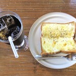 カフェハウス トキ - チーズトースト ＆ アイスコーヒー