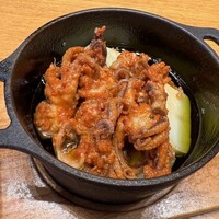 イイダコとジャガイモのアヒージョ