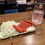 居酒屋 花ぼっくり - 高橋名人セット　バイスサワーand赤ウインナー1000円