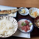 丸清食堂 - 秋刀魚塩焼定食¥1000