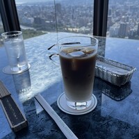 スカイダイニング リーガトップ - アイスカフェ・オ・レにしました
