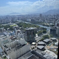 スカイダイニング リーガトップ - 広島市内の綺麗な景色