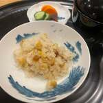 日本料理 一会 - 焼きもろこしご飯