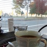 西公園の景色を眺めながらのコーヒー♪