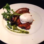 マーサーブランチ - “三浦野菜”のカポナータ 自家製ソーセージとポーチドエッグ添え