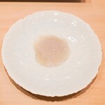 すし 良月 - 鮑の貝柱のお刺身