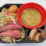 E・Y竹末 - ファストチケット￥８８０ ＋ローストビーフ￥２００・味玉￥１００・ラーメン専門店　E.Y竹末 本店：鮎とホタテの鶏つけそば