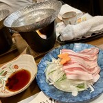 旬味 いやさか - 豚しゃぶのセット