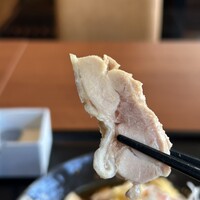 北京ダック専門店 銀座芳亭 - 鶏肉も味がしっかりついてました。