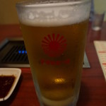 乃み助 - 【生ビール大＠６７０円】　さすがにデカイ♪