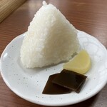 手打うどん　源内 - おにぎり塩